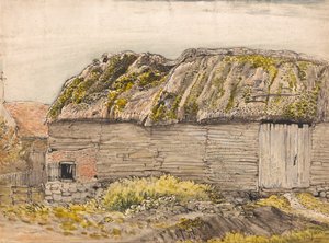 Une grange avec un toit moussu, Shoreham